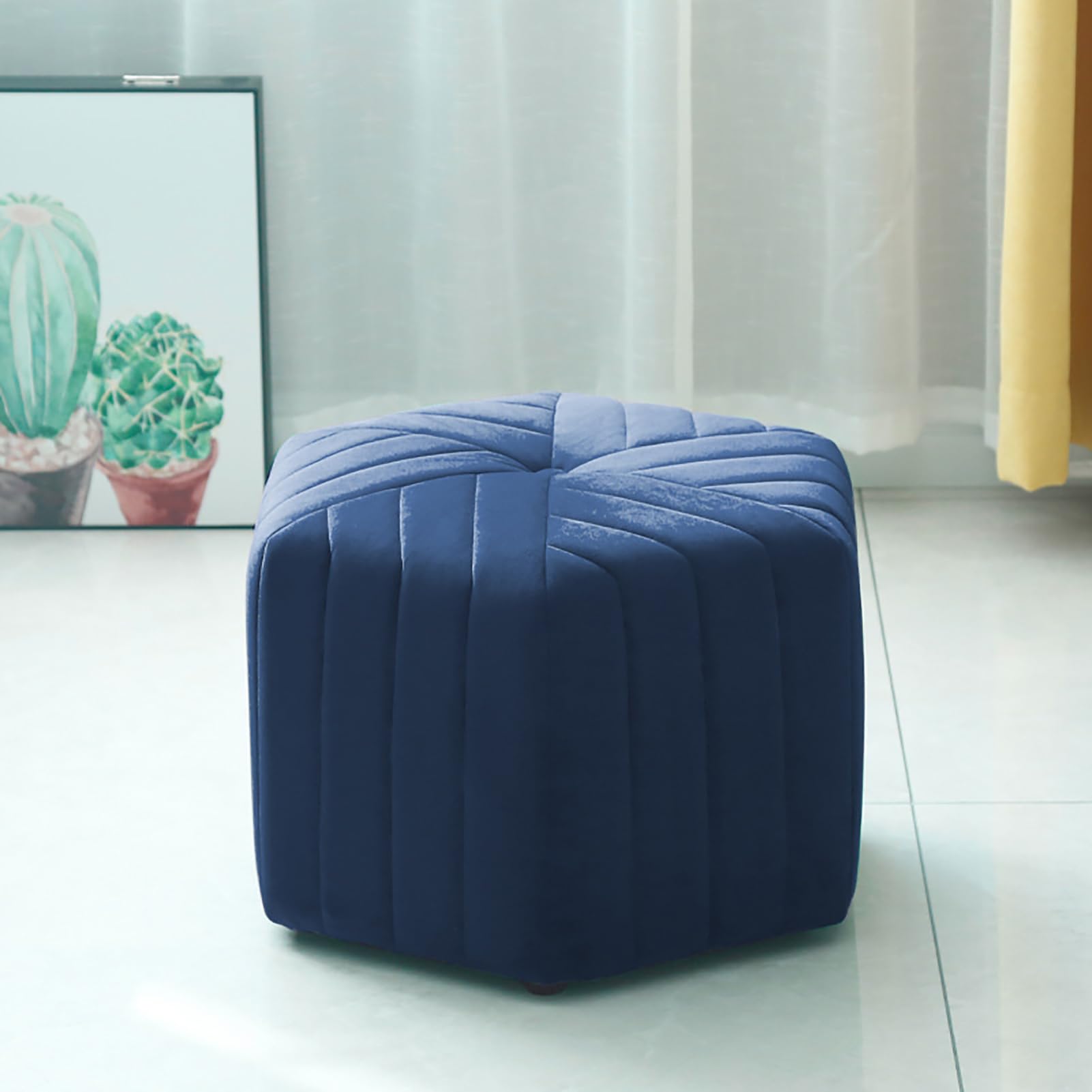 Siège ottoman confortable velours luxueux et finitions premium style D