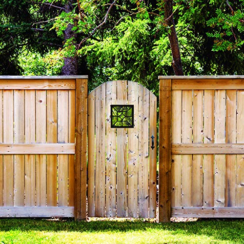 Nuvo Iron Decorative Insert For Fencing, Gates, Home, Garden - Square, 15", Black #TOP4