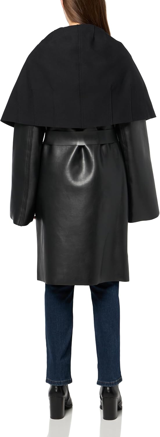 Norma Kamali Women's Shawl Collar Coat Reversible