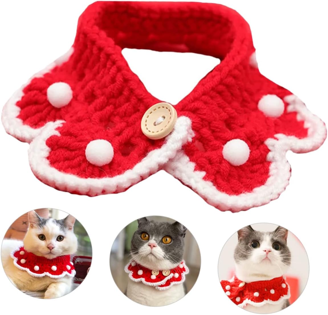 Angoily 1pc Pet Scarf Dog Collar Gifts for Pets Small Dog