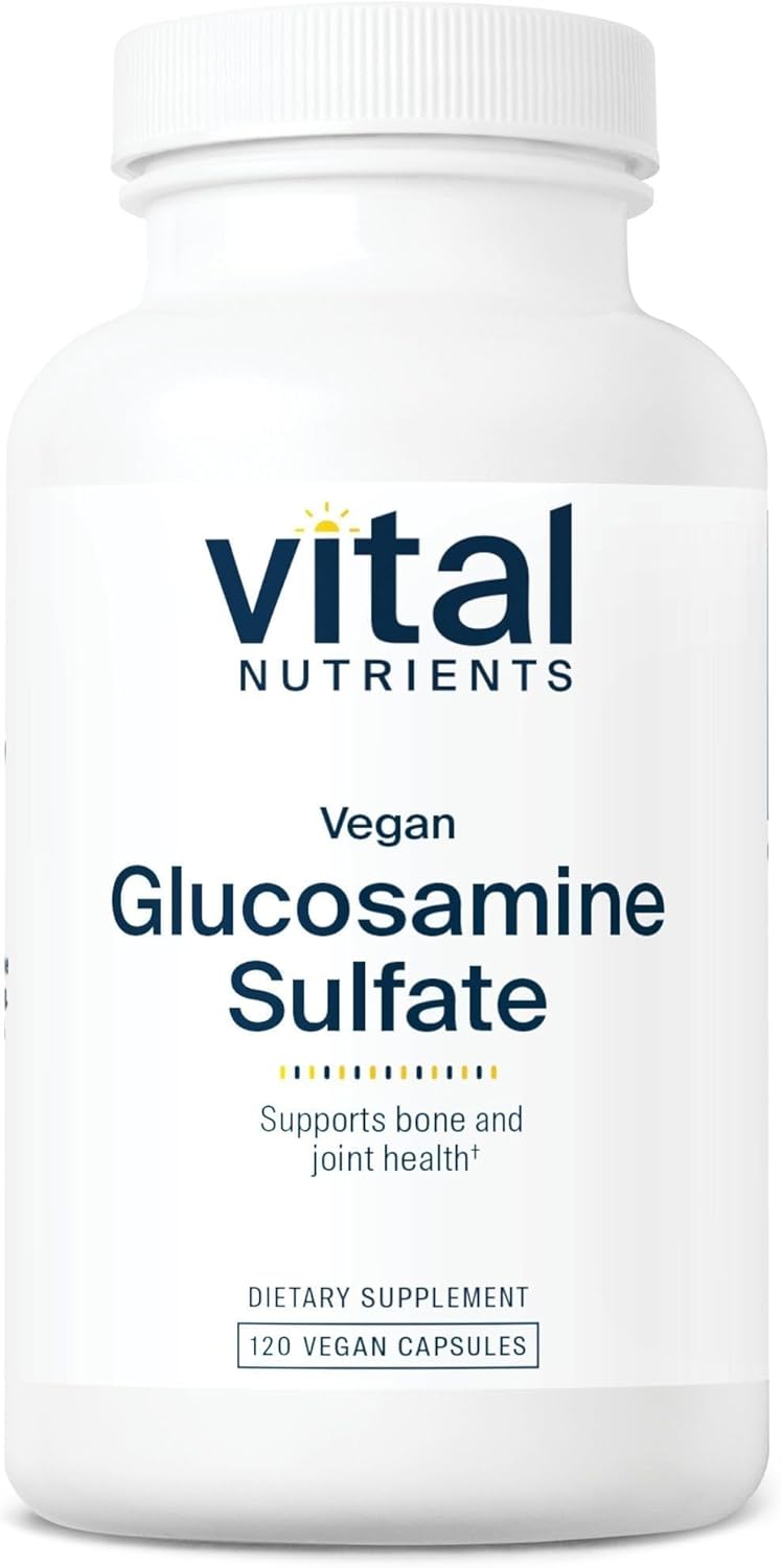 Vital Nutrients Vegan Glucosamine Sulfate 750mg - Healthy Cartilage, Mobility, and Joint Support Supplement - Vegetable Source of Glucosamine - Gluten, Dairy, Soy Free - Non-GMO - 60 Capsules