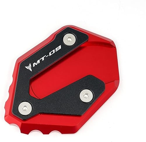 Miniatura 8 de EDKAY Motorcycle Foot Side Stand Extension Pad Kickstand Kick Stand Plate for Yamaha Mt 09 MT-09 MT09 SP 2021 2022 Side Frame feet Color  Titanium