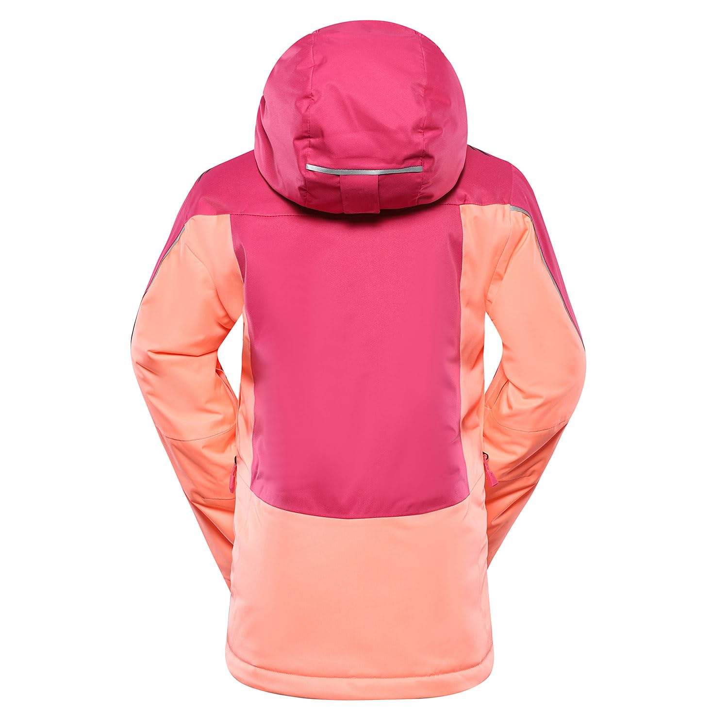 Alpine Pro Reamo - Giacca da sci da ragazza con cappuccio, giacca da snowboard, giacca elasticizzata, giacca invernale, giacca da trekking, giacca per le montagne, giacca impermeabile e traspirante,