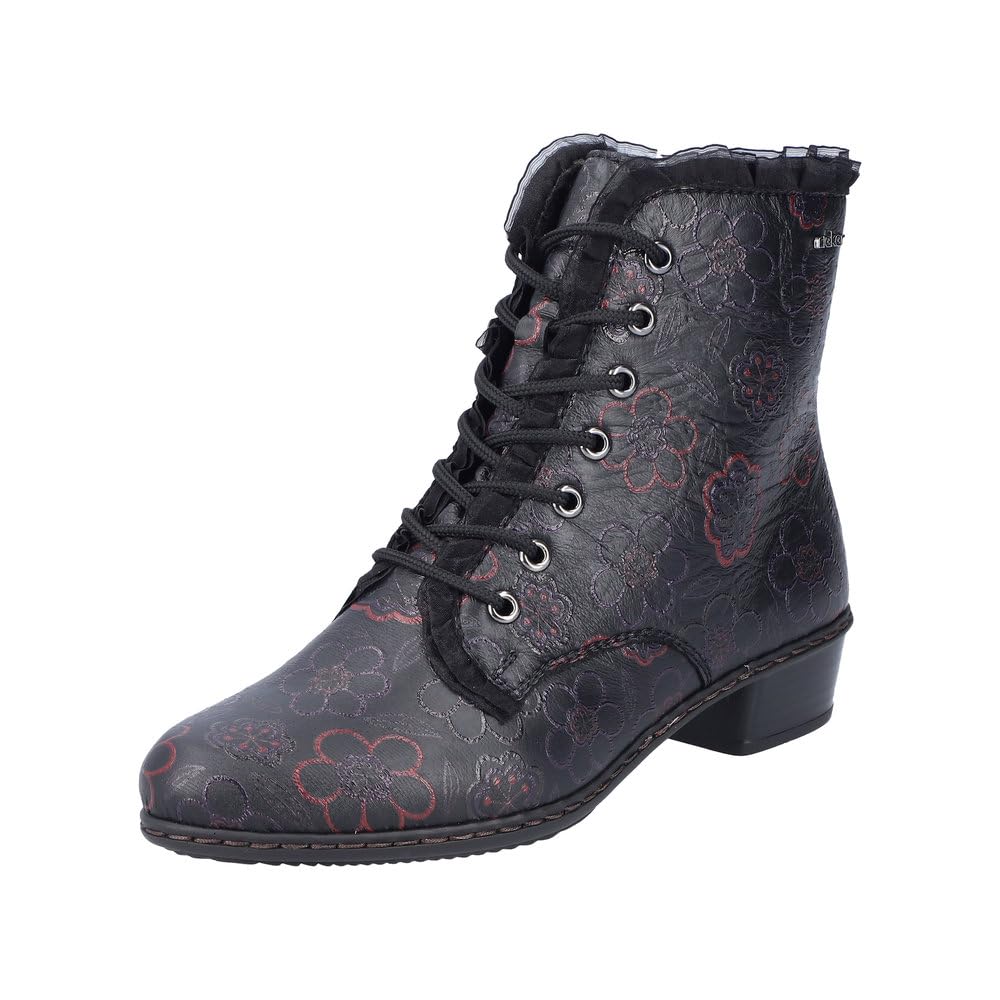 Rieker Women's Y0703 Lace-Up Boots, Multicoloured 90, 3.5 UK