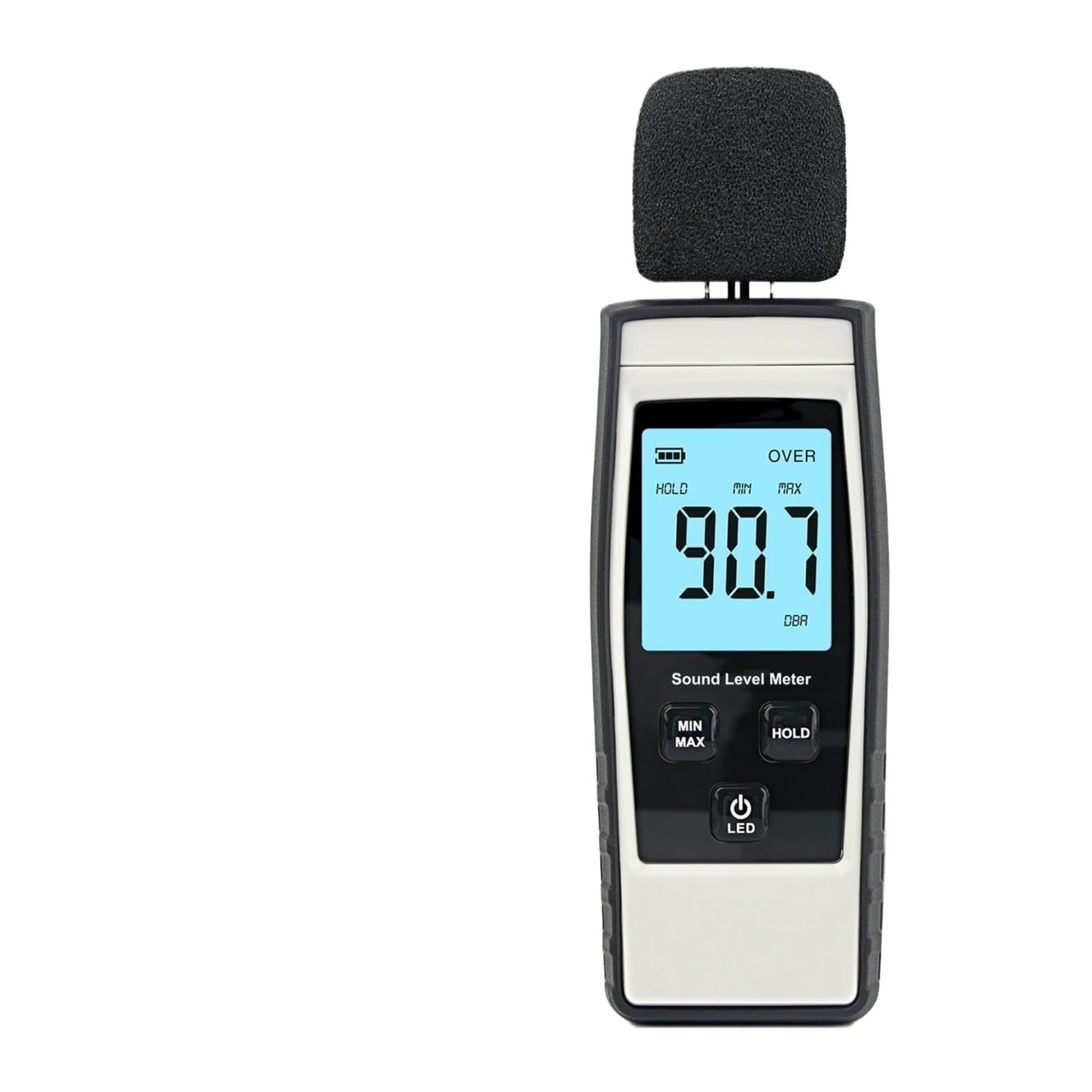 Miernik decybeli, Miernik poziomu dźwięku Monitor miernika 30-130 dB decybeli hałasu