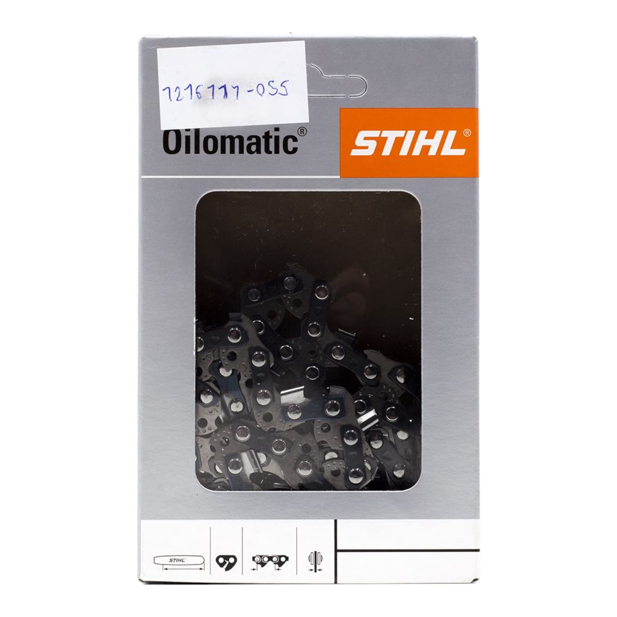 Stihl Catena per motosega 3/8P, spessore maglie 1.1, numero maglie motrici: 55