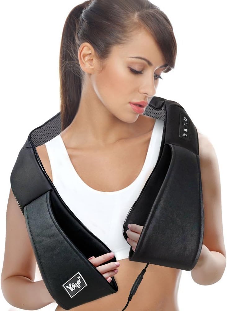 Yosager Shiatsu Shoulder Massager Shiatsu Neck Back Massager with Heat Kneading Massager for Back, Neck, Shoulder, Foot Pain