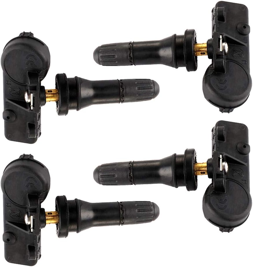 SCITOO Programmed Tire Pressure Monitoring System Sensor Tire Pressure Sensor Kit TPMS Replacement fits for Alfa Romeo for Dodge for Fiat for Jeep for Ram for VW 433MHz