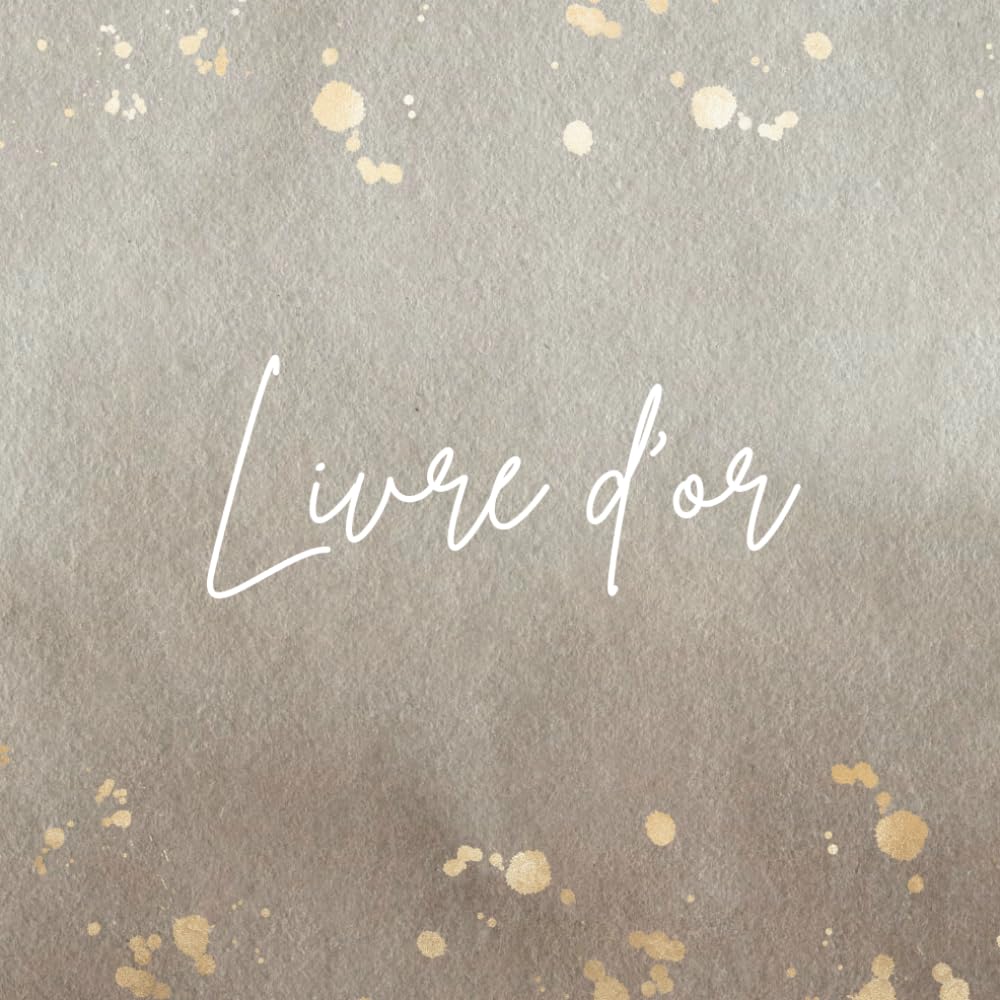 Livre d'Or: Beige Doré | Vintage, épuré et chic pour Mariage, Anniversaire, Baptême, Gender Reveal, PACS, EVJF, Noces, Retraite, Cérémonie, ... Airbnb | 100 pages vierges à remplir |