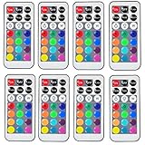 KITOSUN Exclusive Remote Controllers for Kitosun Submersible Floralyte V LED Lights 21Keys (Pack of 8) - DO NOT work with The other lights