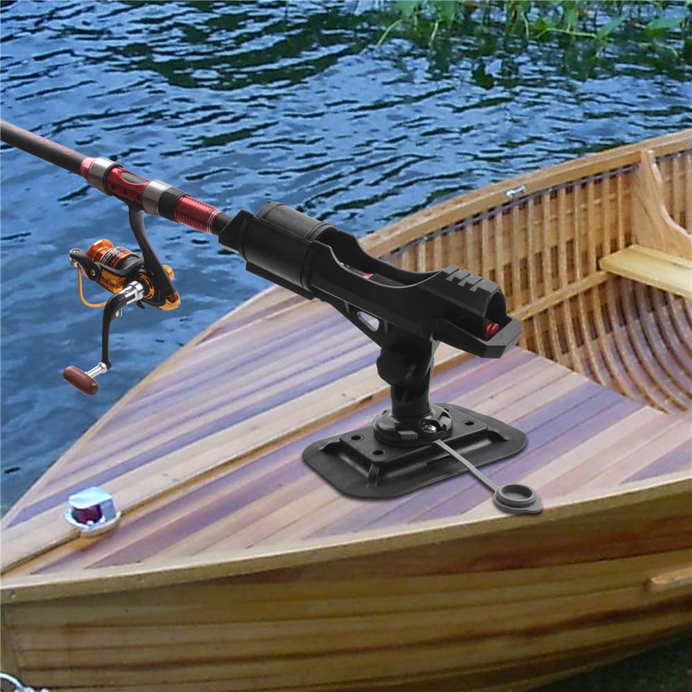 Portacanne Da Pesca Per Barca 2 pezzi/lotto nuovo supporto for canna da pesca regolabile con rotazione a 360 gradi, supporto for kayak, canoa, barca, base for canna da pesca Per La Pesca In Barca