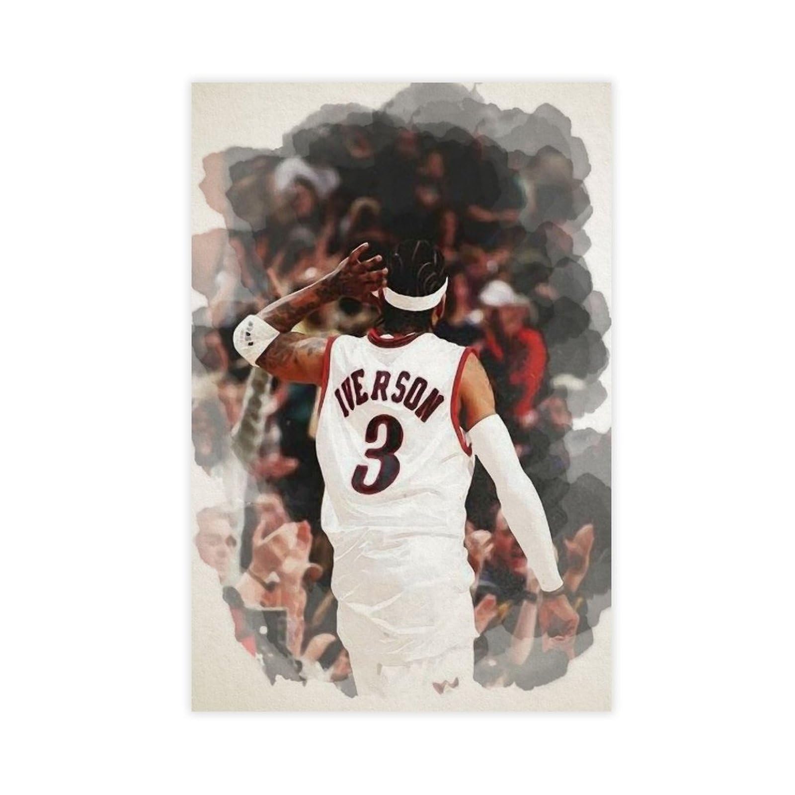 KLUTDAllen Iverson, Stella Dello Sportletto (10) Canvas Poster Wall Art Decor Print Picture Paintings for Living Room Bedroom Decoration Unframe-style 08x12inch(20x30cm)