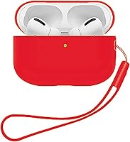 Vista 9 de Funda protectora para Airpods Pro 2 de silicona suave compatible con Apple AirPods Pro de 2ª generación 2022 LED frontal visible (negro)