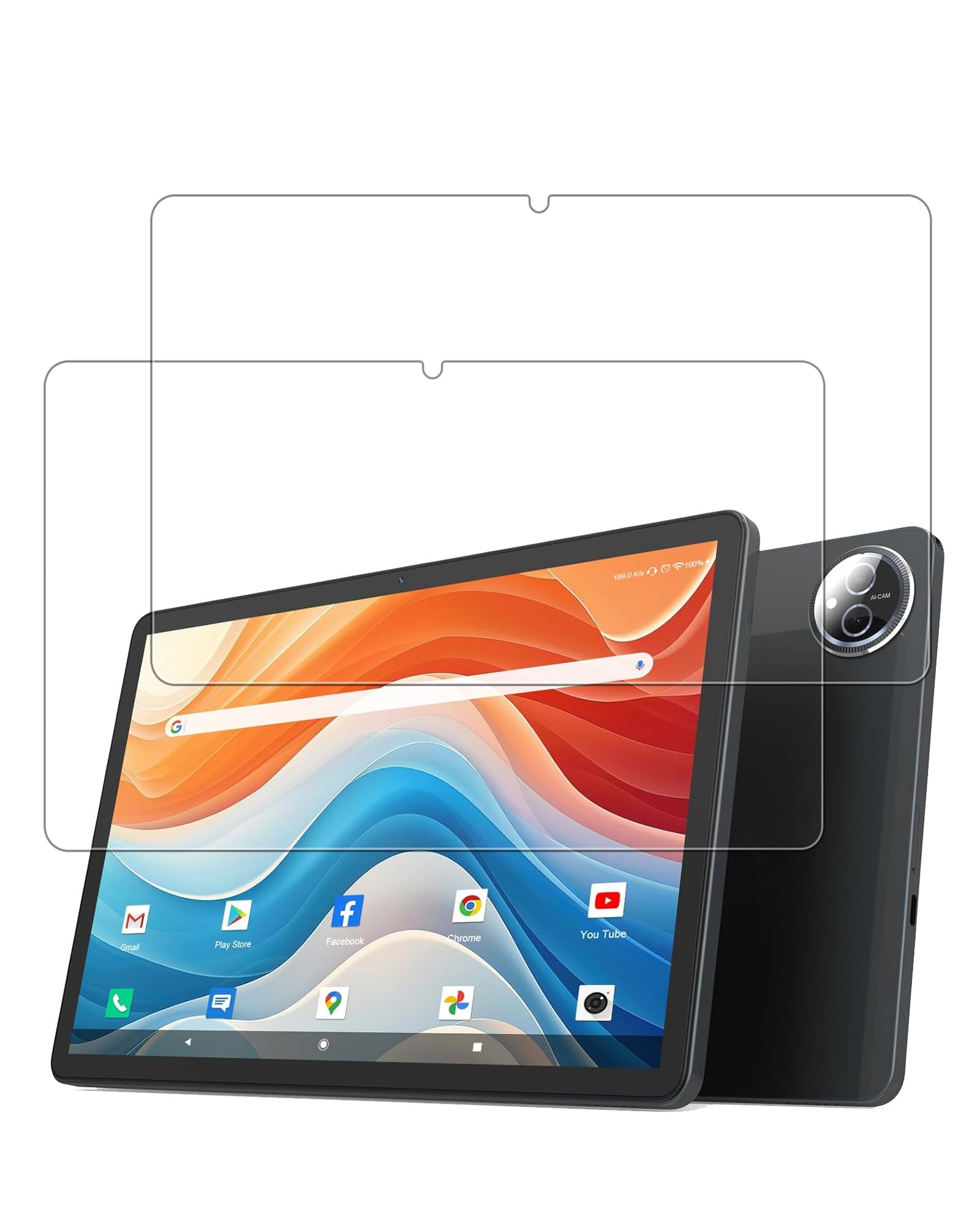 BOVUGAC [2 Pack] Screen Protector for MEIZE D126 Android Tablet 11 Inch Tempered Glass Film, Screen Protector for MEIZE D126 11 Inch Tablet