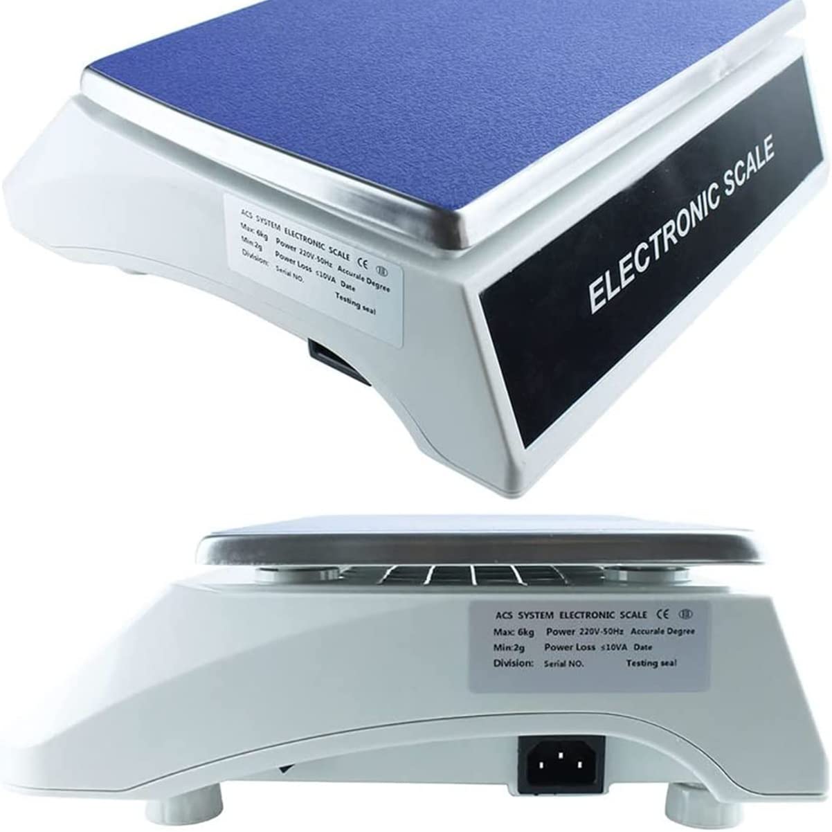 Cyfrowa waga z wyświetlaczem LCD, 30 kg/1 g, bardzo precyzyjna, profesjonalna waga komercyjna, funkcja PCS/tara do produktów spożywczych, mięsa, warzyw (rozmiar: 30 kg/1 g)