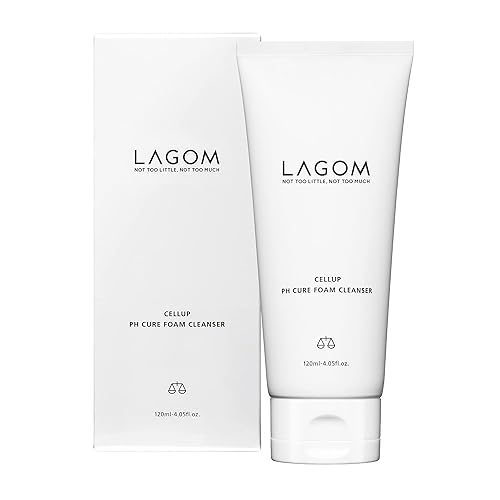 LAGOM Cellup - Limpiador de espuma para curar pH, crema de limpieza profunda natural, equilibrio de pH 5.5, subácidos, sin alcohol, suave, sedoso, disponible en Yaxa Peru