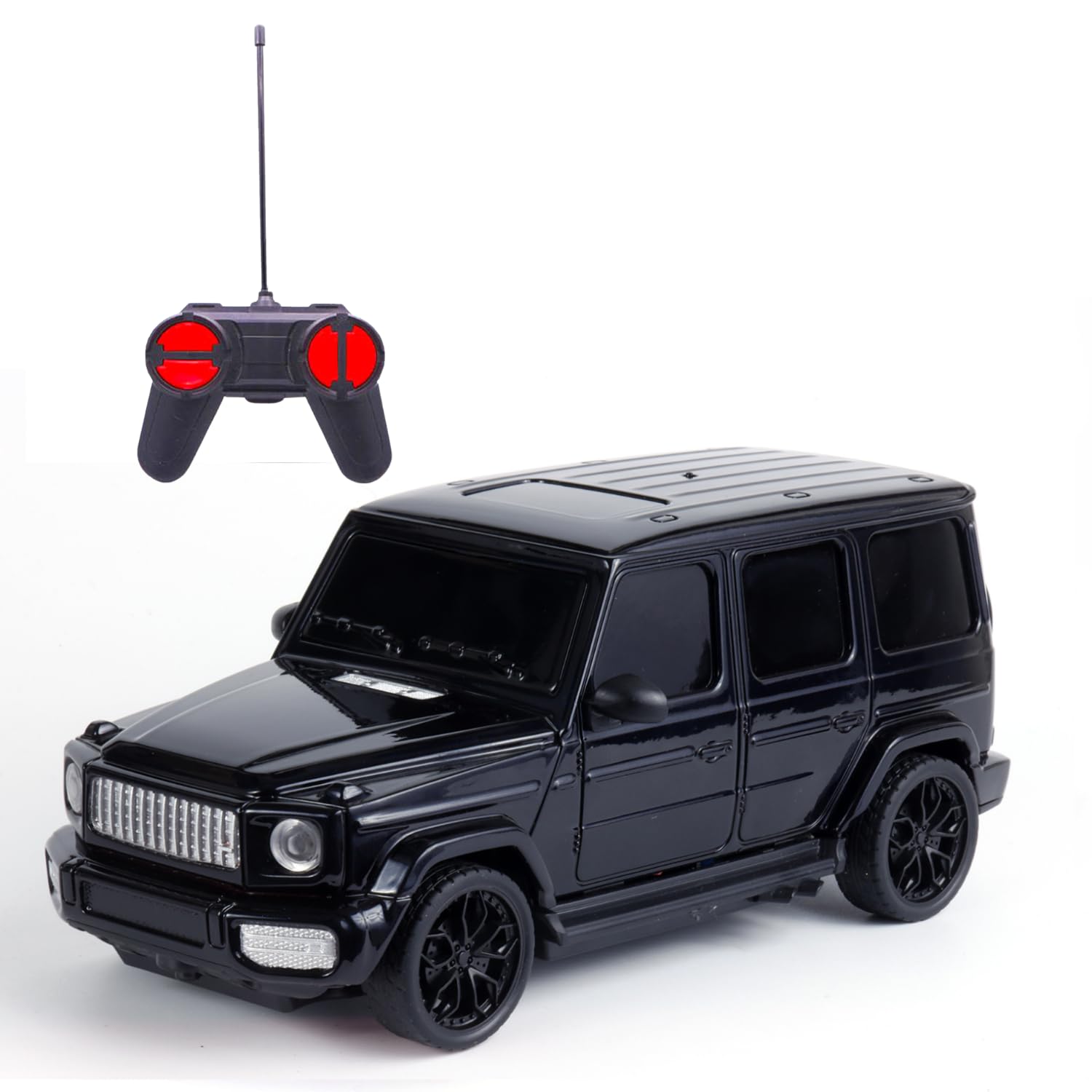 High-Speed Remote Control Car for Kids | Rechargeable Lithium Battery | Type-C Charging | LED Headlights | Black-image-5