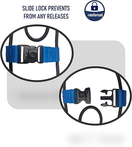 Miniatura 6 de 80-95 galones de bloqueo de lata, cuerda elástica para tapa de cubo de basura al aire libre, cerradura de tapa de basura a prueba de animales