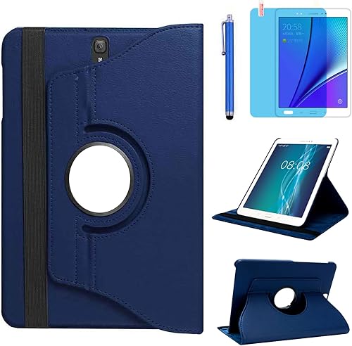 Funda para Samsung Galaxy Tab S3 9.7 pulgadas 2017 (SM-T820 SM-T825 SM-T827), 360 grados giratorio soporte funda protectora completa, con lápiz