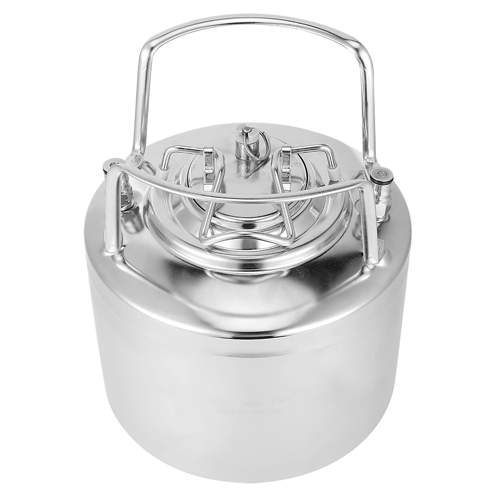 Beer Barrel Beer Keg Stainless Steel Homebrew Keg Mini Beer Barrel Cola Beverage Keg Beer Brewing Accessory Stainless Steel Beer Barrel on Fridge.com - View 5