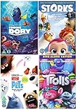 New Kids Movie Collection Volume 1 : Finding Dory / Storks / The Secret Life Of Pets / Trolls (Sing-Along Edition) + BONUS FEATURES
