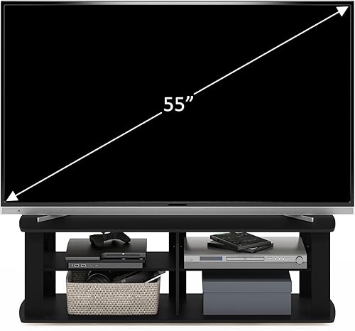 Miniatura 30 de FURINNO Gran centro de entretenimiento Turn-N-Tube, Espresso / Black Espresso,Roble francés,Negro -,Columbia Nogal/Negro,Marrón oscuro,2-Marrón
