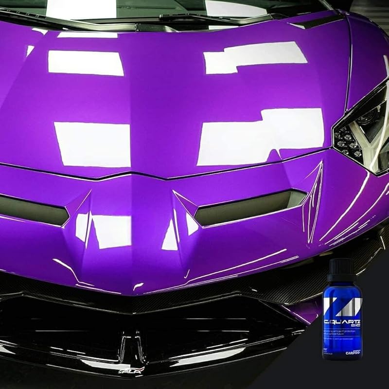 CARPRO CQUARTZ SiC 50ml Kit - Car Ceramic Coating Finish, Quartz Based Nanotechnology, Bonds to Paint, Glass, Metal and Plastic