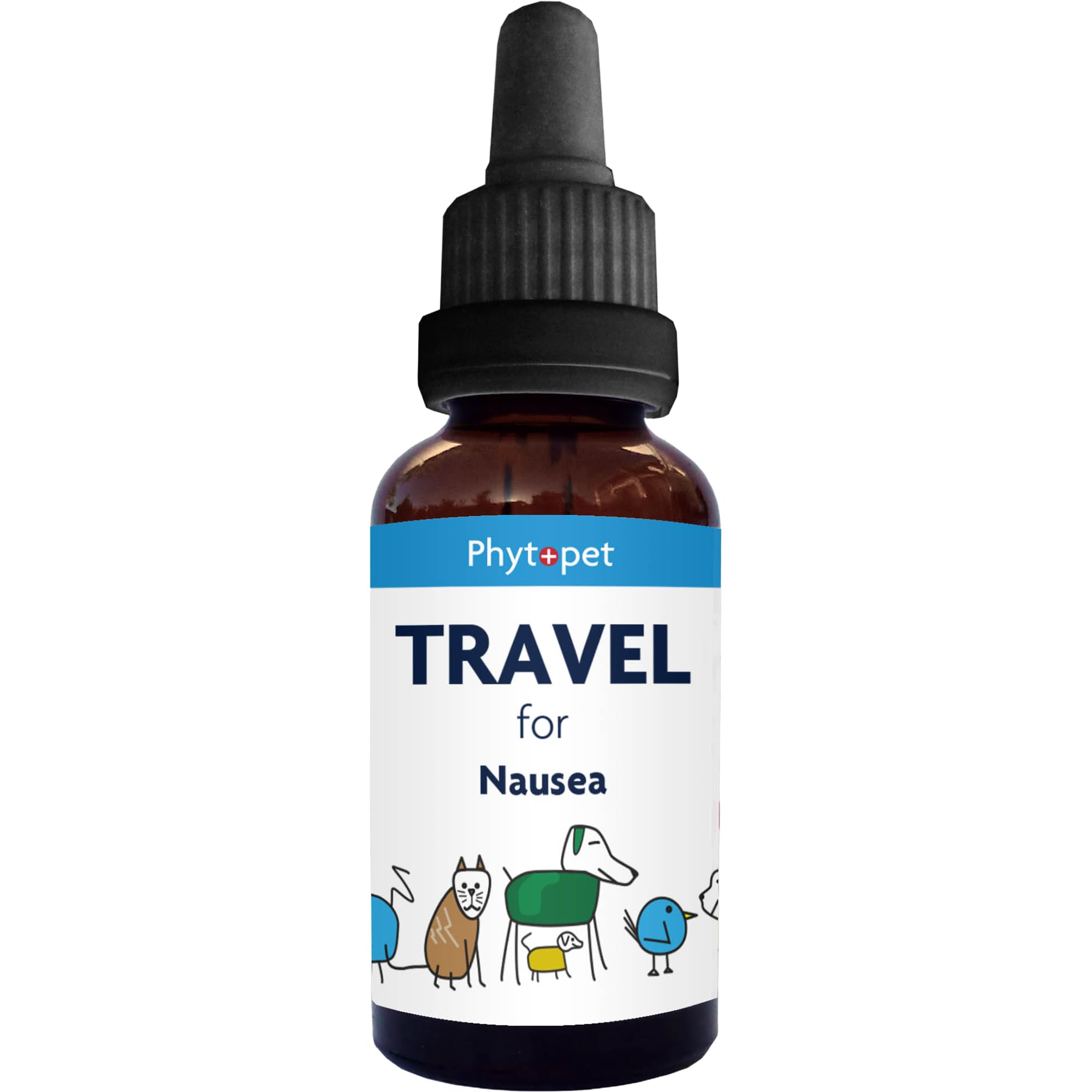 Phytopet Travel, Cat and Dog Anxiety Relief, Easy to Use Herbal Supplements for Dog Travel Sickness and Nerves, 30ml - 100% Herbal Phytopet Pet Supplies