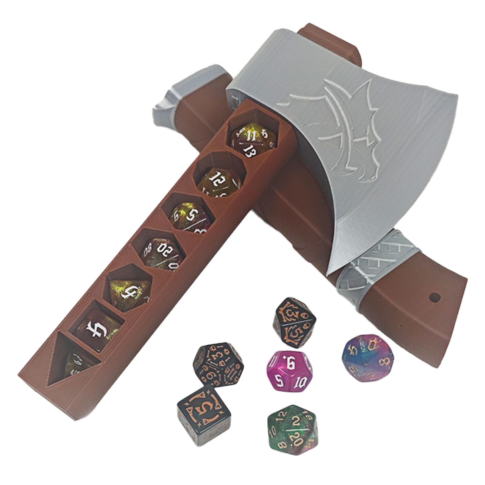 DND Dice Box, Sword Dagger Dice Holder for DND Gifts, Cool Polyhedral Role Playing Game Dice Box, Fantasy Tabletop RPG Accessories for Player,No Dice(