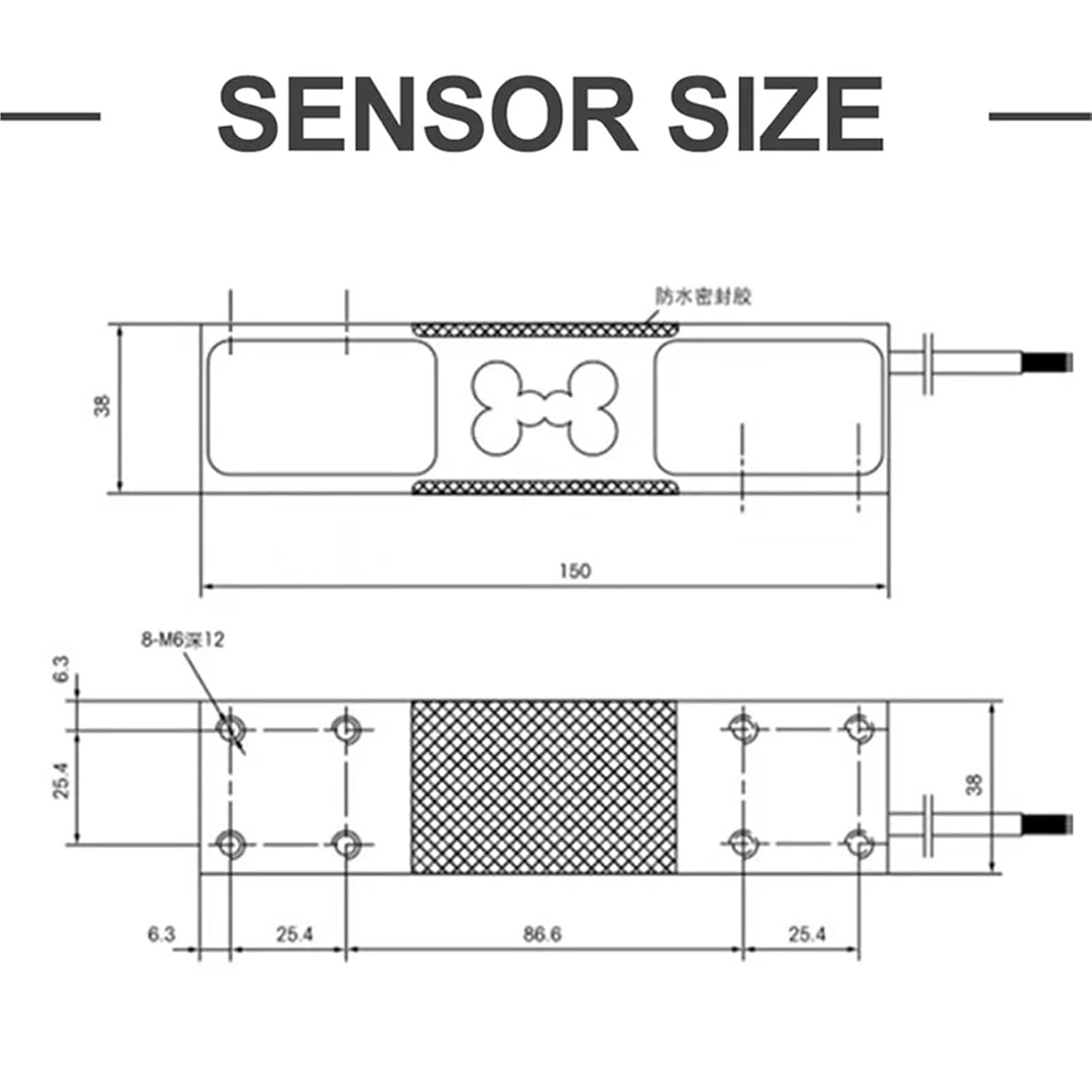 MT1241 Single Point Load Cell High Precision Weighing Sensor Weight Transducer for Small Floor Scale Platform/Scales(200KG)