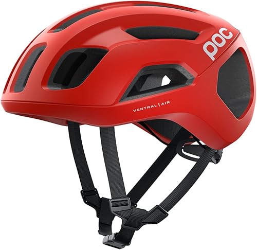 POC, Ventral Air Spin Bike Casco para ciclismo de carretera, Prismane Rojo Mate, Pequeño