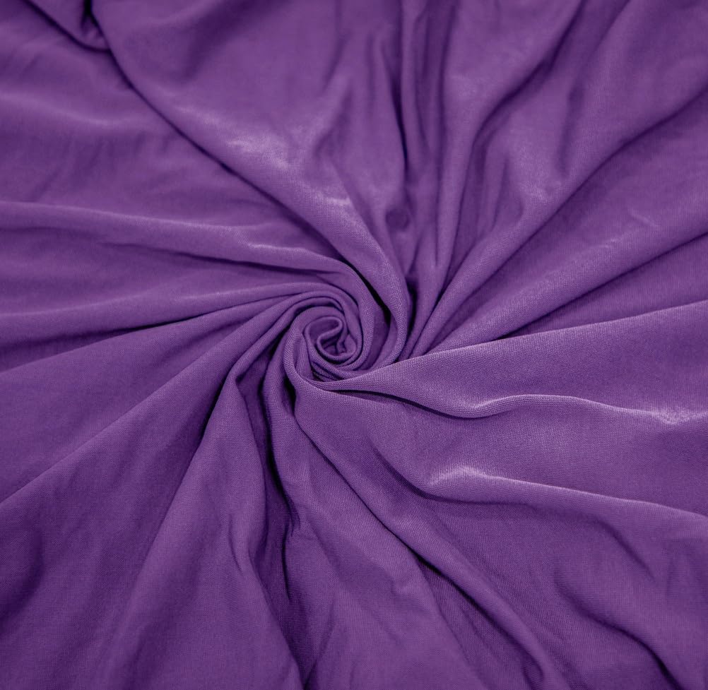 LIWLLIUA‎ 2/4/6 Pack Stretch Rectangular Bar Stool Covers, Washable Saddle Seat Slipcovers with Elastic Bands Soft Fabric Counter Stool Covers for Kitchen and Vanity Chairs,Purple,4pcs