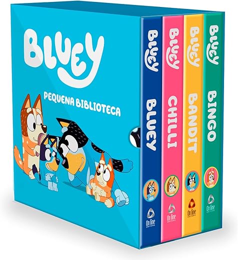 Biblioteca Bluey – Box com 4 Livros Infantis Encantadores