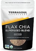 Terrasoul Superfoods Organic Flax Chia Blend 16oz - Nutrient-Dense Superseed Mix for Energy, Digestion & Wellness Boost