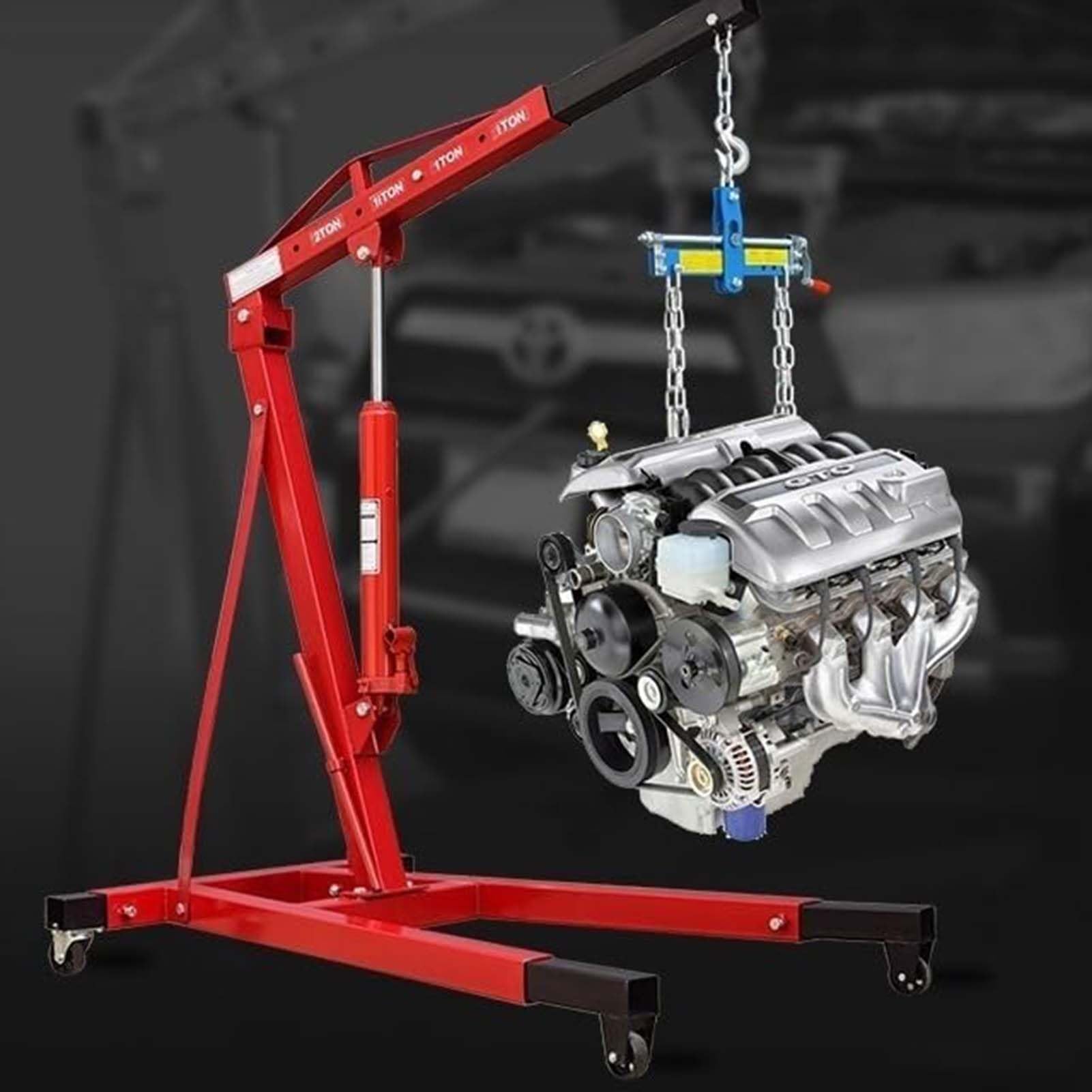 Hindernisauto 2-Tonnen-Hydraulischer Faltkran – Motorisiertes Hubwerk Mit Hoher Tragkraft Für Den Einsatz In Automobil Und Industrie; Höhenverstellbar Und Leicht Zu Transportieren Pannenwagen