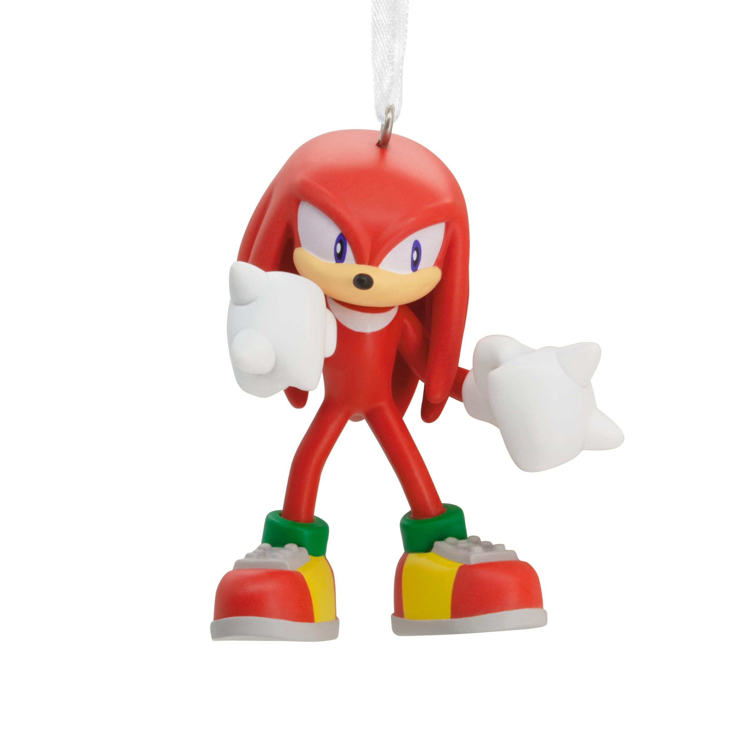 Hallmark Knuckles Hanging Ornament, Sonic the Hedgehog Tree Decoration, Resin, Gifts for Christmas
