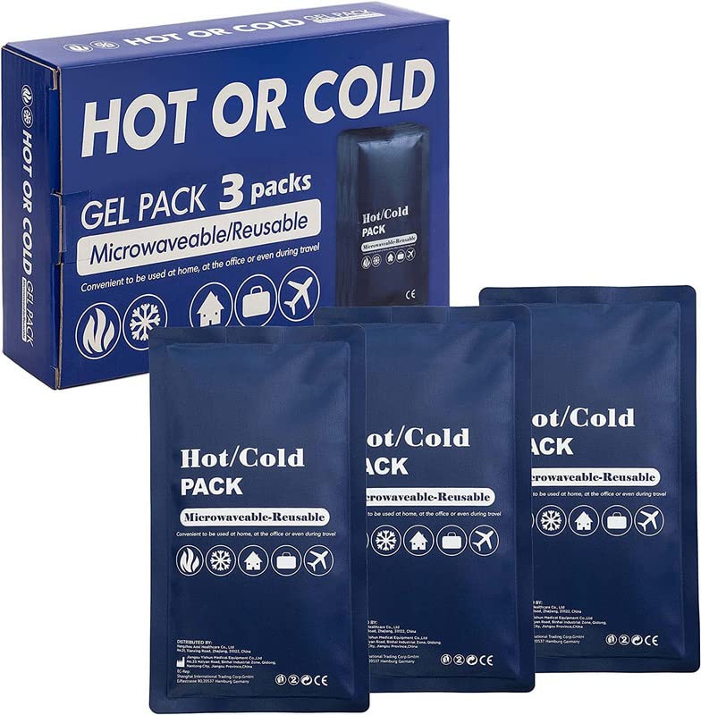 EcommerceHub ® Hot & Cold Pack for Injuries, Reusable Hot Cold Pack for Therapy, Cooling or Heating Pad for First Aid, Back Shoulder Neck Head Feet Pain Relief, Sports Injuries & Many More, 1 PC