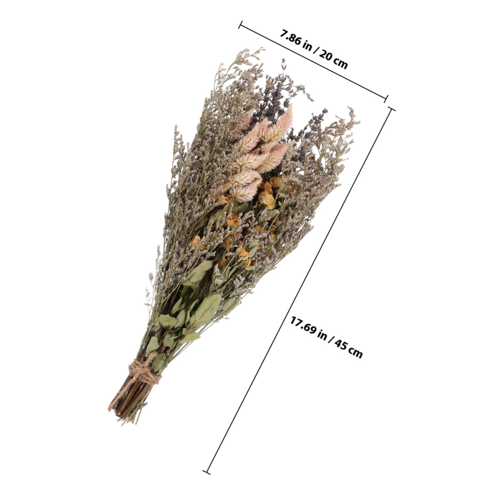 BESPORTBLE Lavanda Natural Flores Decorativas y Ramo de Rosas Secas de Plantas Secas para Decoración Rústica para Hoteles y Eventos Obsequios