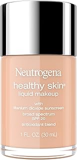 Healthy Skin Liquid Foundation Makeup with Broad Spectrum SPF 20 Sunscreen, Lightweight, Medium Coverage Makeup with Sunscreen and Pro-Vitamin B5, Fresh Beige 70, 1 fl. oz
