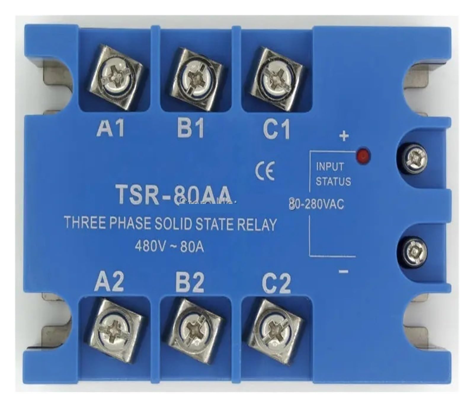 Relé de estado sólido TSR-80AA trifásico CA a CA 80 A 90-480 V CA
