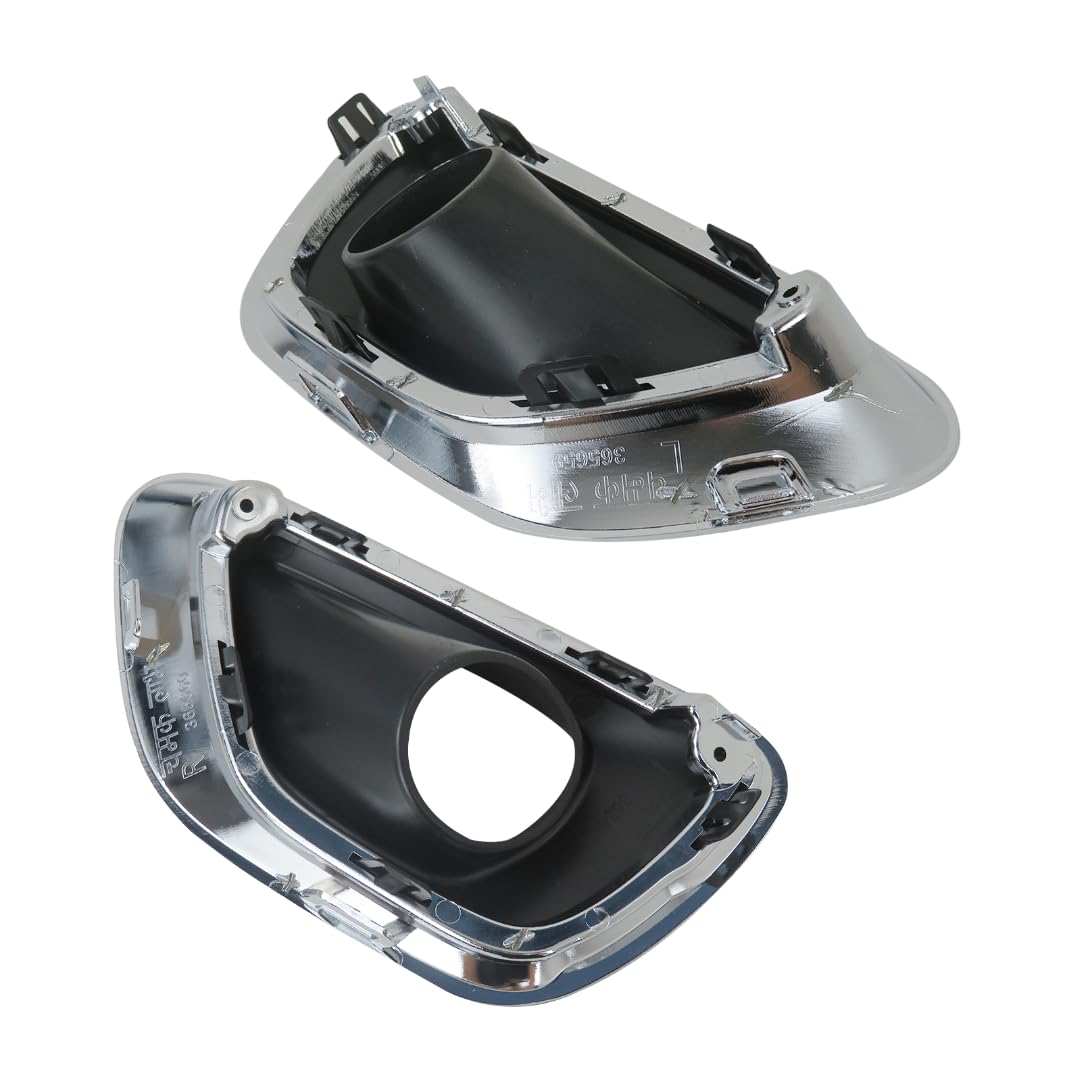 Qblahip 2 Pcs Front Fog Lights Cover Fog Lamp Frame Trim Replacement for 2014-2016 Jeep Grand Cherokee Summit