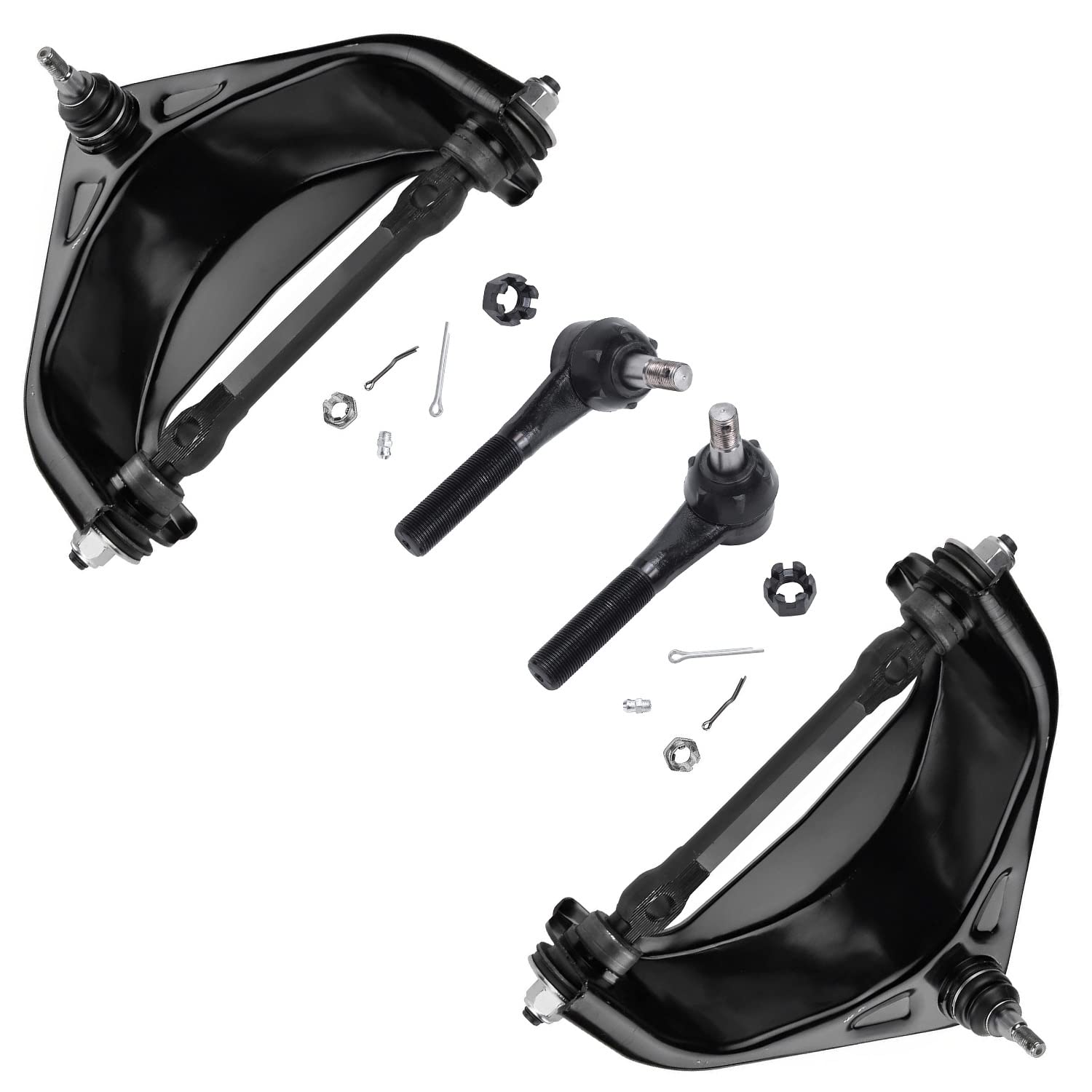 Detroit Axle - RWD Front Upper Control Arms w/Ball Joints + Outer Tie Rod