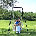 G TALECO GEAR Hammock Chair Stand,Heavy-Duty Steel 300LBS Multi-Use Hammock Stand for Outdoor Indoor, Swing Chair not Include (Black)