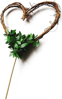 Dried Vine Cake Topper for Rustic Style Wedding Reception, Engagement Party, Barn Venue Event