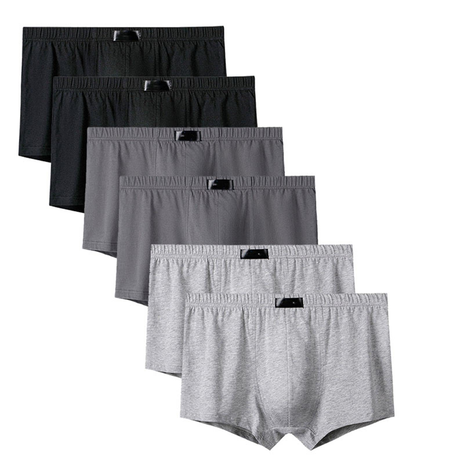 Boxershorts Männer in großen Größen 6 Stücke Atmungsaktive Sexy Soild Plus Größe L-6Xl Boxer Männliche Höschen-H612,5XL