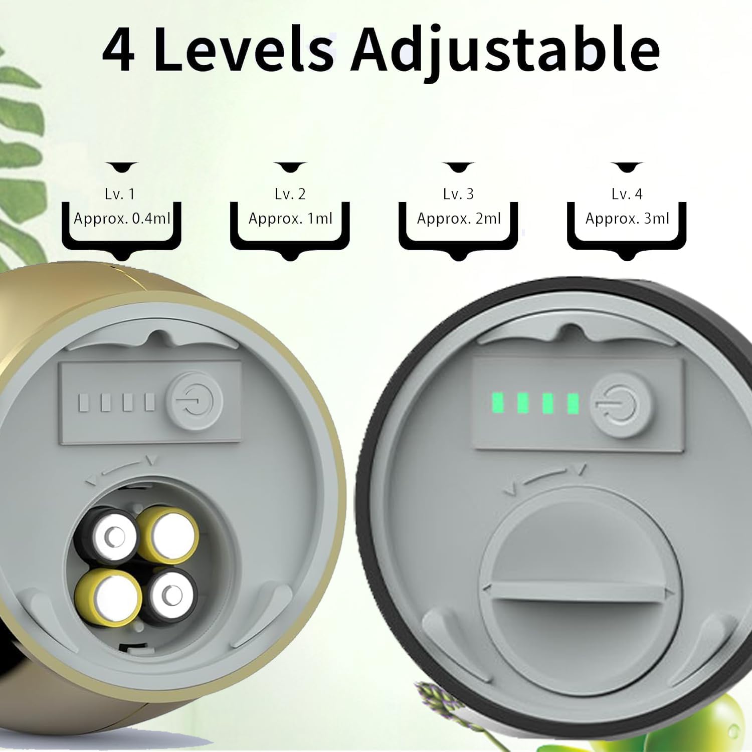 Automatic Soap Dispenser, 4 Levers Adjustable, Touchless Liquid Soap Dispenser, for Kitchen and Bathroom, with Infrared Motion Sensor, Waterproof, 300ml/11oz Gold - Image 2