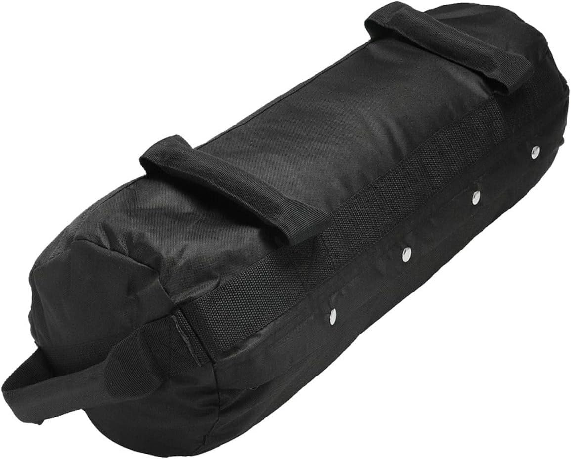 YARNOW 1pc Adjustable Heavy Duty Workout Sandbags Fitness Training Bags Gripping Options for Home Gym and Cross-Training Black