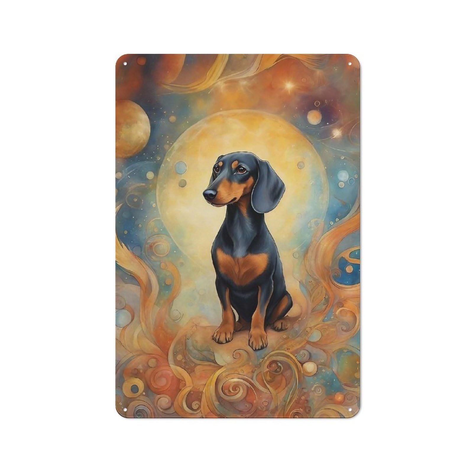 Nostalgic Dog00040 Metal Wall Plaque 30x20cm, Retro Room Decor for Kitchen, Hallway, Bar Or Small Cafe