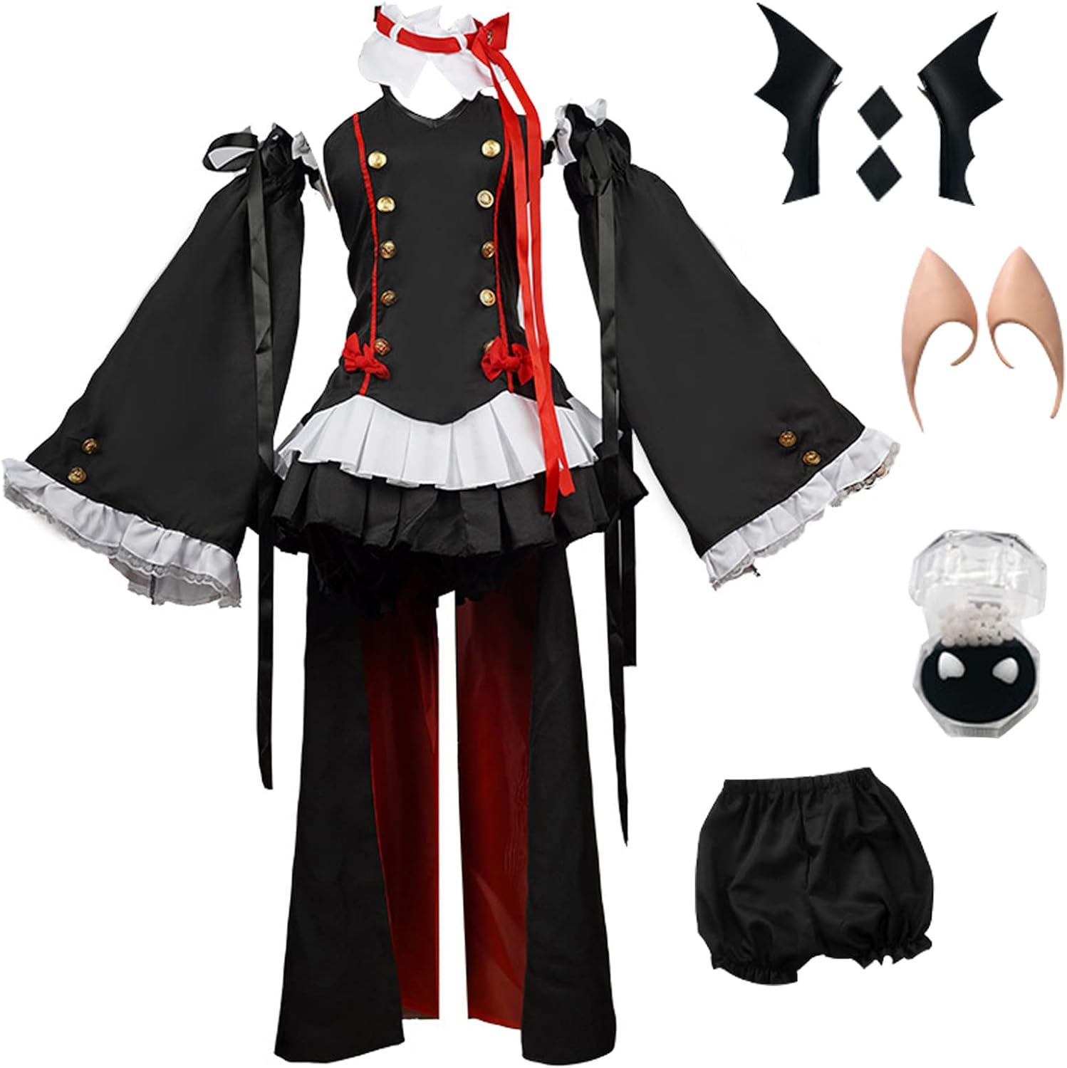 TMSREBU Krul Tepes Cosplay Costume Dress Seraph Of The End Uniform Outfit Full Set