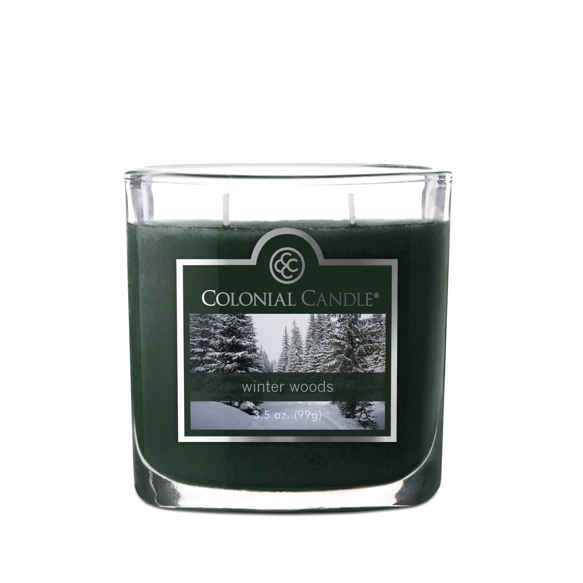 Winter Woods Scented Jar Candle, 2 Wick, 3.5 oz, Mottled Wax Candle